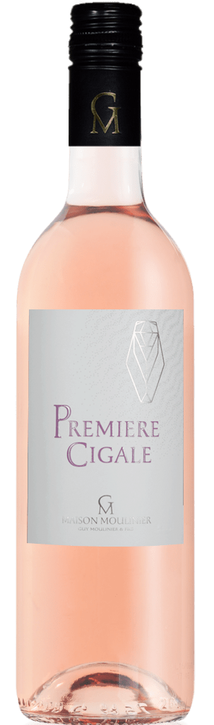 vin cuvée première cigale rosée famille moulinier saint chinian