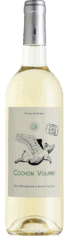 bouteille de vinblanc chateau caraguilhes cuvée cochon volant