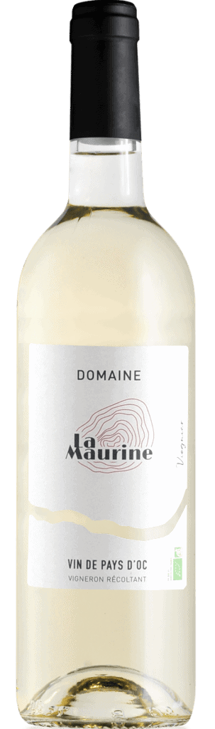 bouteille de vin blanc domainela maurine