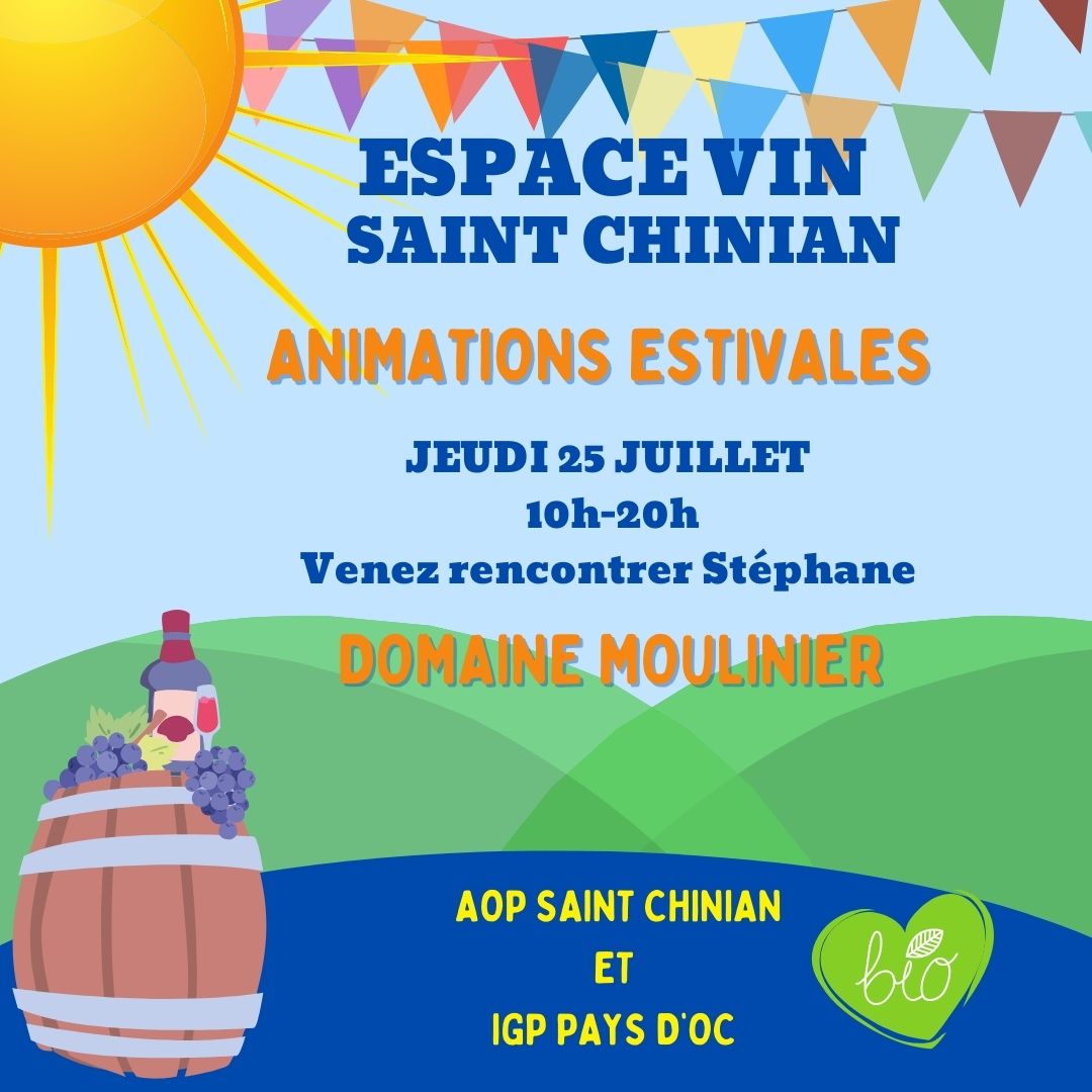 ANIMATIONS ESTIVALES: DOMAINE MOULINIER